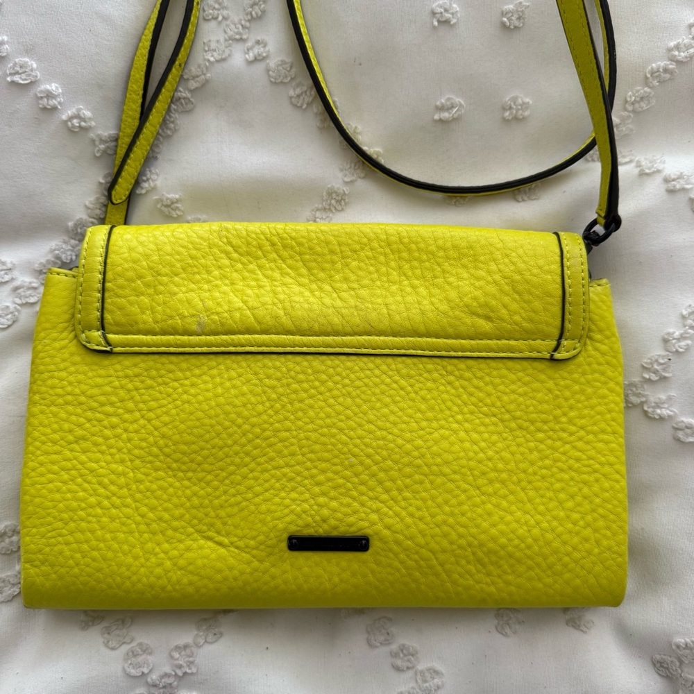 Highlighter Yellow Bright Rebecca Minkoff crossbody - Picture 5 of 10